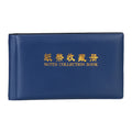 Money Banknote 30 Pages Paper Collection Album Pockets Protective Bag