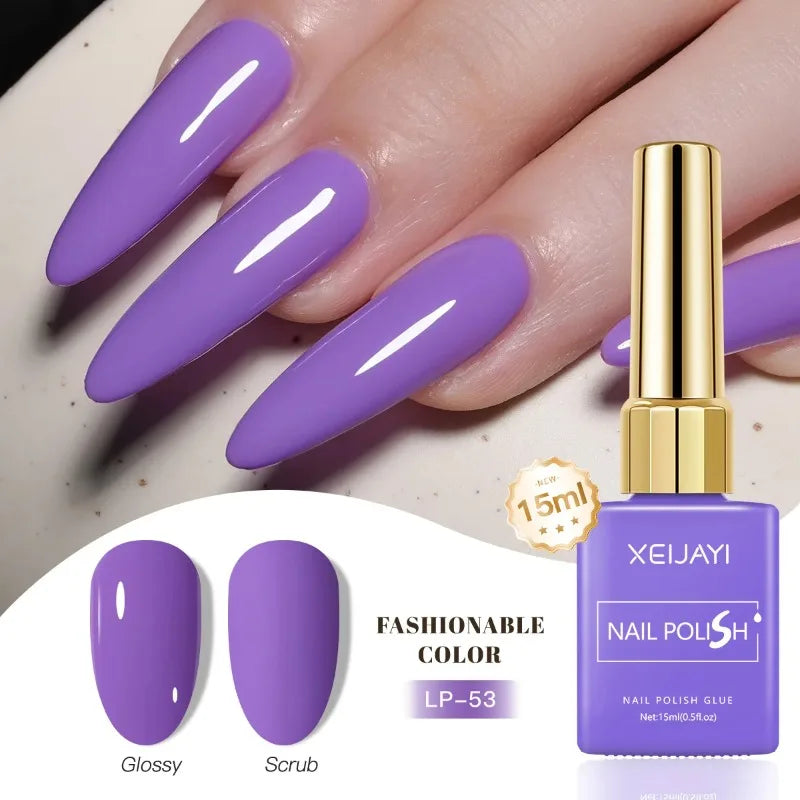 Colored Nail Varnish Gel 60 Colors Gloss Matte Ice-clear Nails Polish