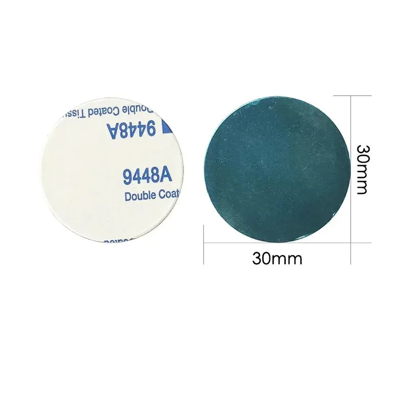 Magnetic Metal Plates for Phone Holders – 30mm Iron Discs
