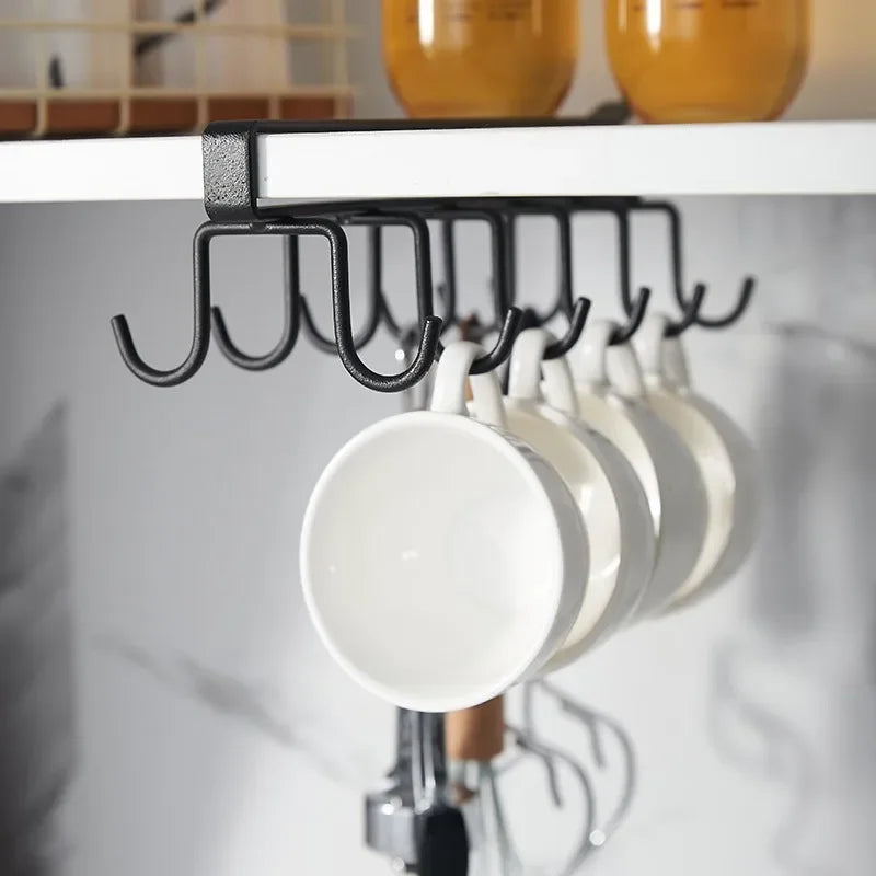 Cabinet Storage Rack Multifunctional Wardrobe Organizing 6 12 Hooks