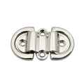 316 Stainless Steel D-shaped Buckle Folding Design Double D Ring Yacht Hardware Accessories Heavy Duty Polish Finish Zpaxo Without screws