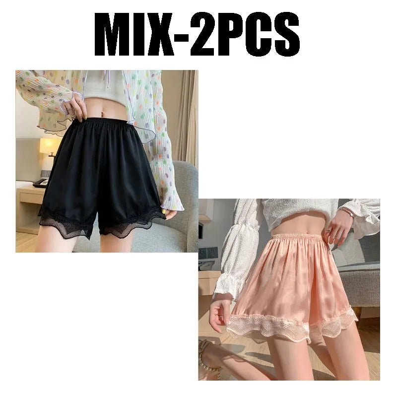 Women's Trim Anti-exposure Shorts Non-rolling Ultra-thin Summer Sleep