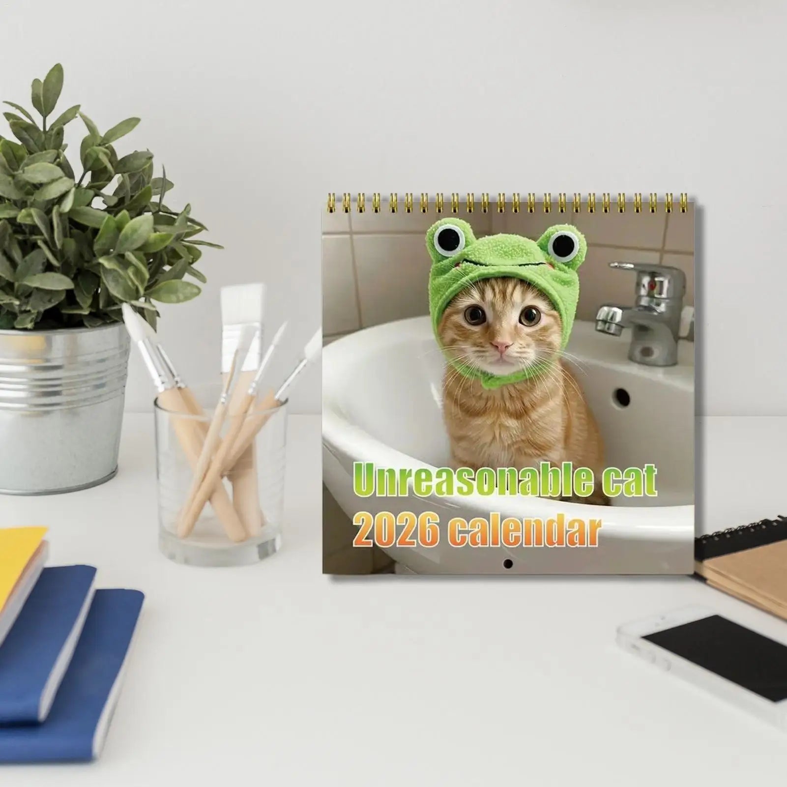 2026 Cat Calendar 2026 Wall Calendar Schedule Planner for Holiday Dates Christmas New Year Office Home Kids Adults Family Zpaxo