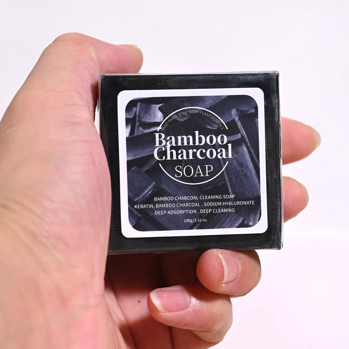 Bamboo Charcoal Handmade Soap – Deep Cleanse Face & Body Handmade Bar Soap Zpaxo