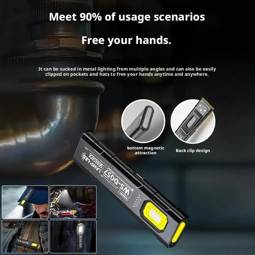 KDULIT COB LED Keychain Flashlight USB-C Rechargeable Mini Torch