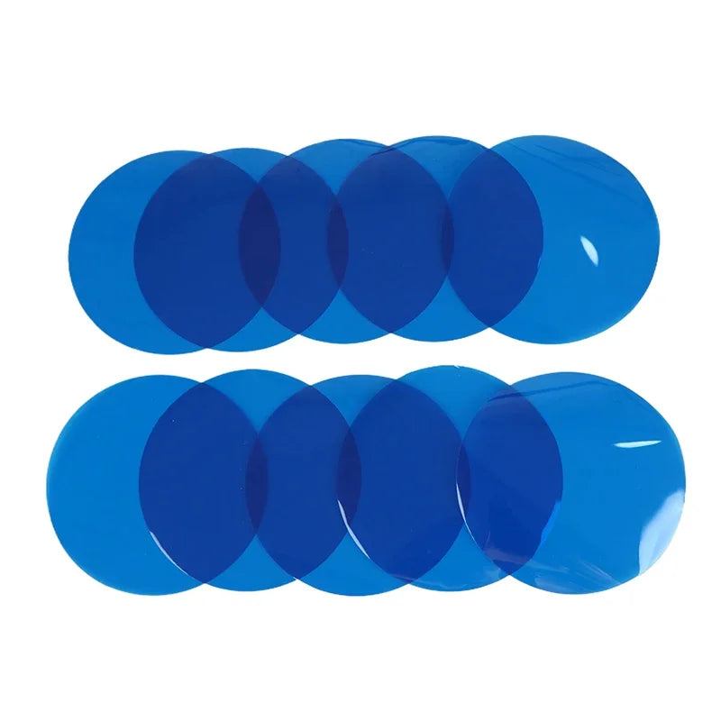 5 Lamp Correction Film Self Adhesive Transparent Filter Sheets Light Zpaxo Tranquil Blue 10pcs