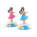 Decor Grass Skirt Swing Dancing Hula Girl Swinging Hawaiian Girl Solar Dancing Girl Solar Powered Hula Girl Solar Swinging Doll Zpaxo Blue