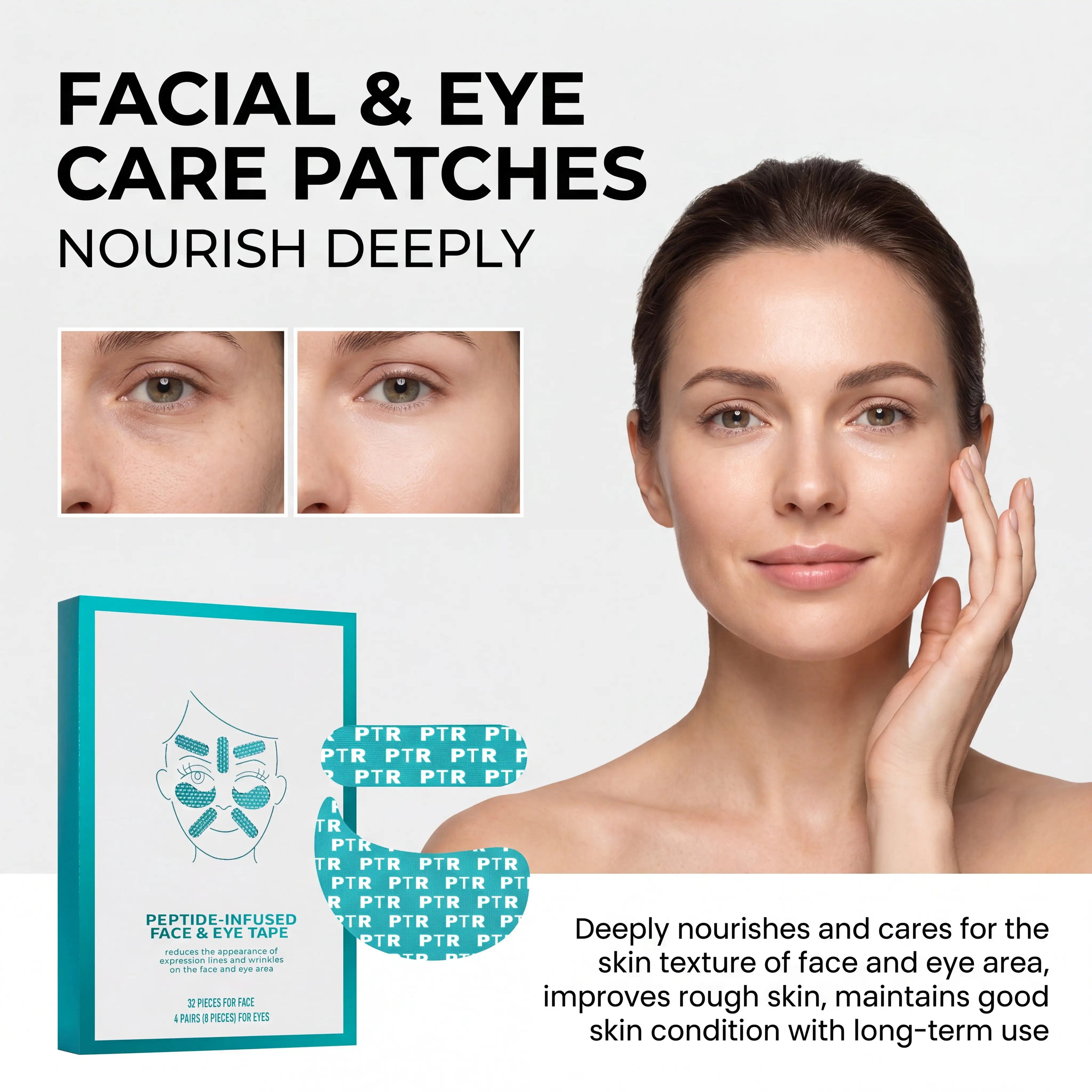 40pcs Niacinamide Serum Eyes Face Patch Gentle Nourishing Barrier Protection Anti Dryness Skin Nourishment Moisturizer Skincare Zpaxo