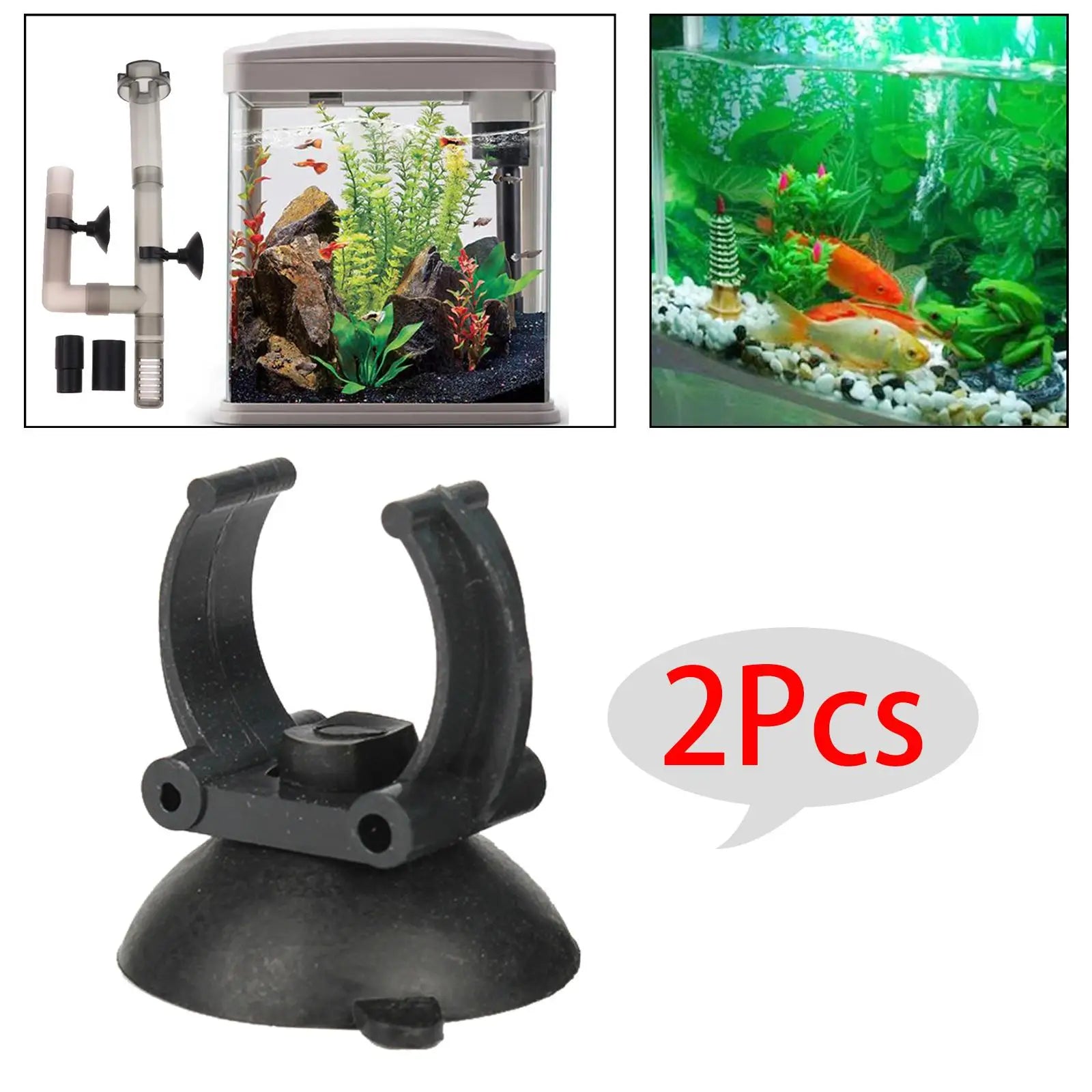 10 Pieces Aquarium Heater Suction Cups Fixing Clip Heating Rod Holders Clamps 35mm Diameter for Fish Tank Accessories Zpaxo