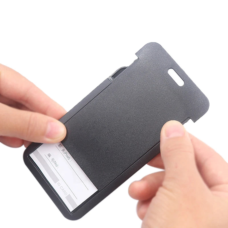 Retractable Slide ID Card Holder & Badge Protective Case