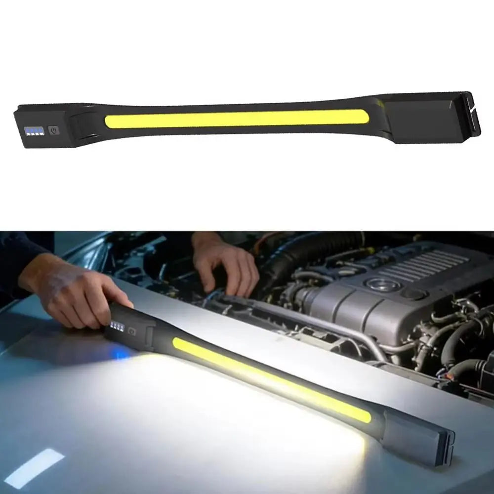 USB Rechargeable LED COB Torch Magnet Strong Work Light Technology Zpaxo
