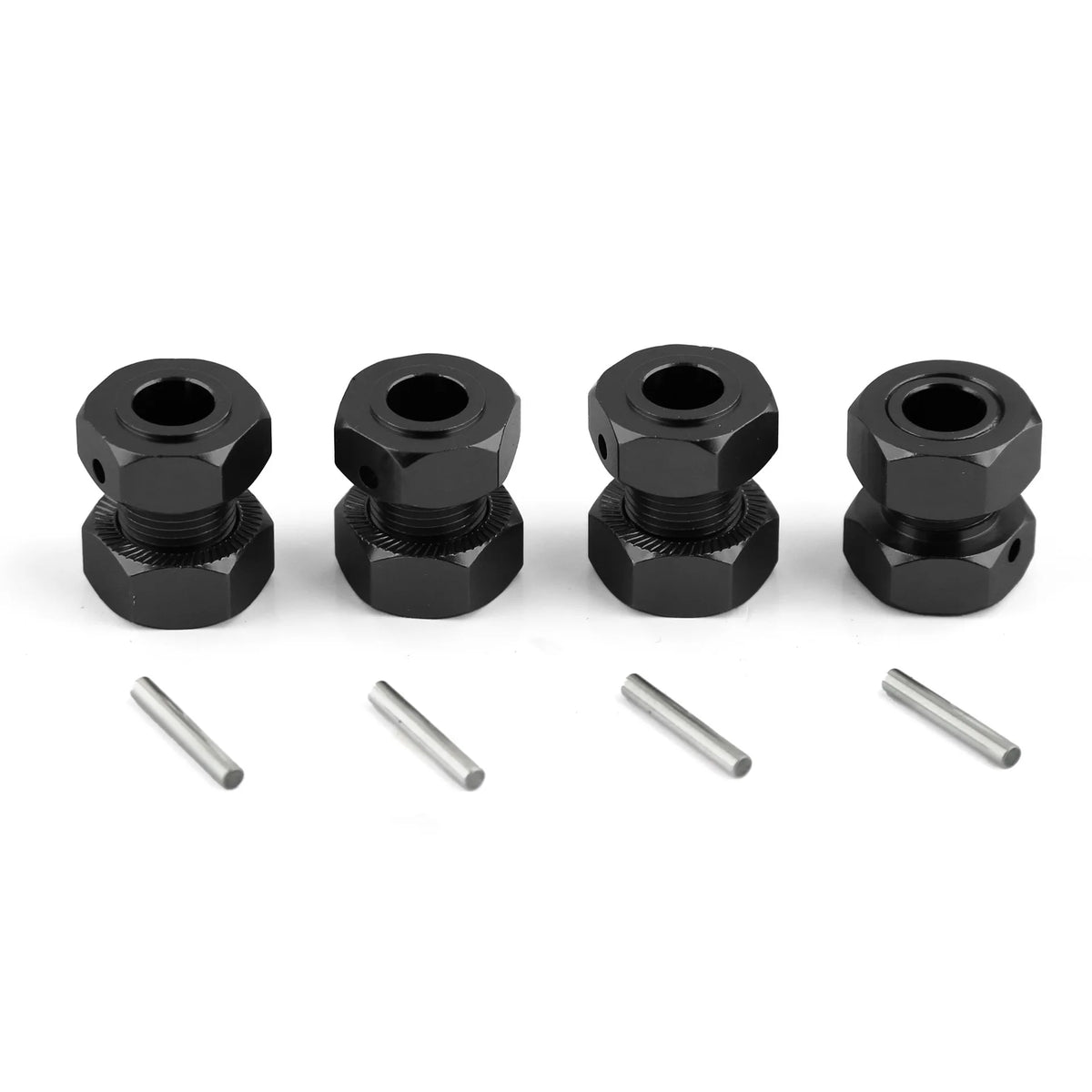 Metal Wheel Hubs Hex Hexagonal Union Anti-loosening Nut Upgrade Parts Zpaxo black
