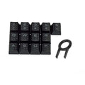 652F 13PCS ABS Backlit Keycaps OEM Profile for Mechanical Keyboard DIY Best for Gamer Zpaxo BK CN