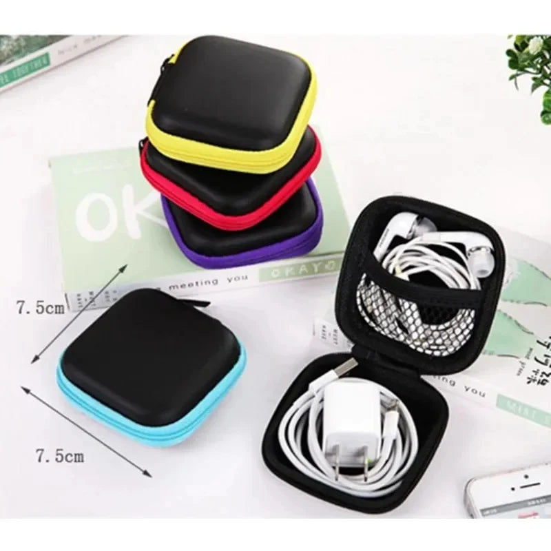 Mini EVA Zipper Storage Bag – AirPods, Earphone & Cable Case