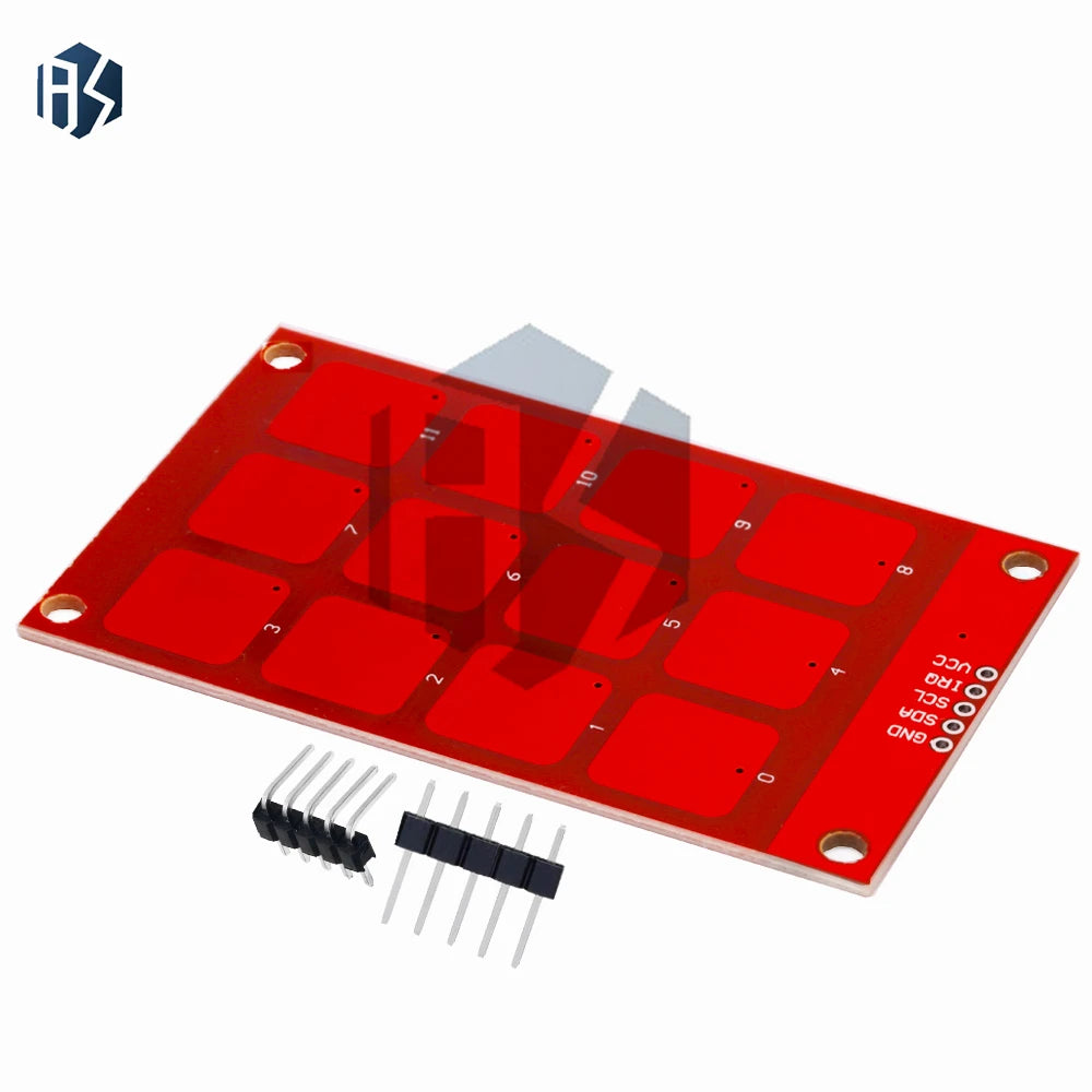 12-Button Capacitive Touch Keypad MPR121 I2C Interface Sensor Module Zpaxo