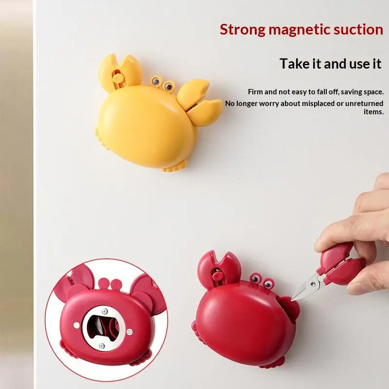 Crab Claw Bottle Opener – Magnetic Fridge Mount 3-in-1 Tool