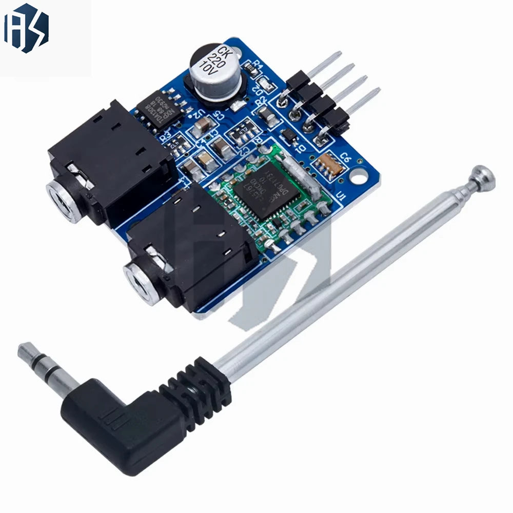 TEA5767 76-108MHz Stereo FM Radio Module Tuner Board Antenna Diode Zpaxo