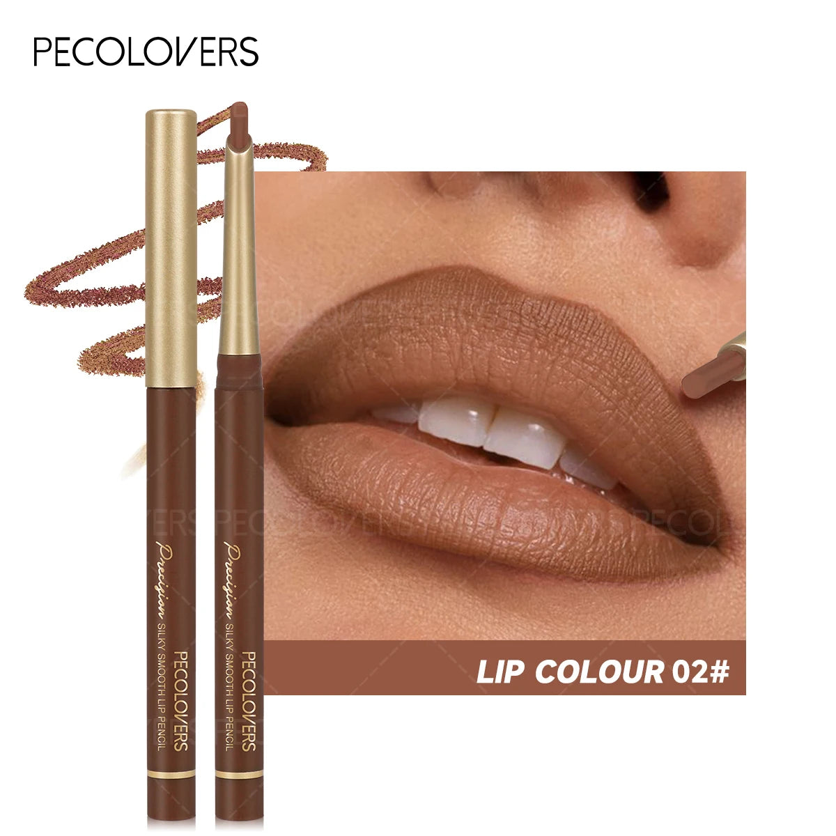 Long-lasting Matte Lip Liner Pencil Finish Easy-apply Precise Full