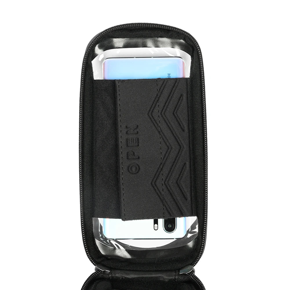 Bike Bicycle Phone Front Frame Bag TPU Touch-screen Sun-visor MTB