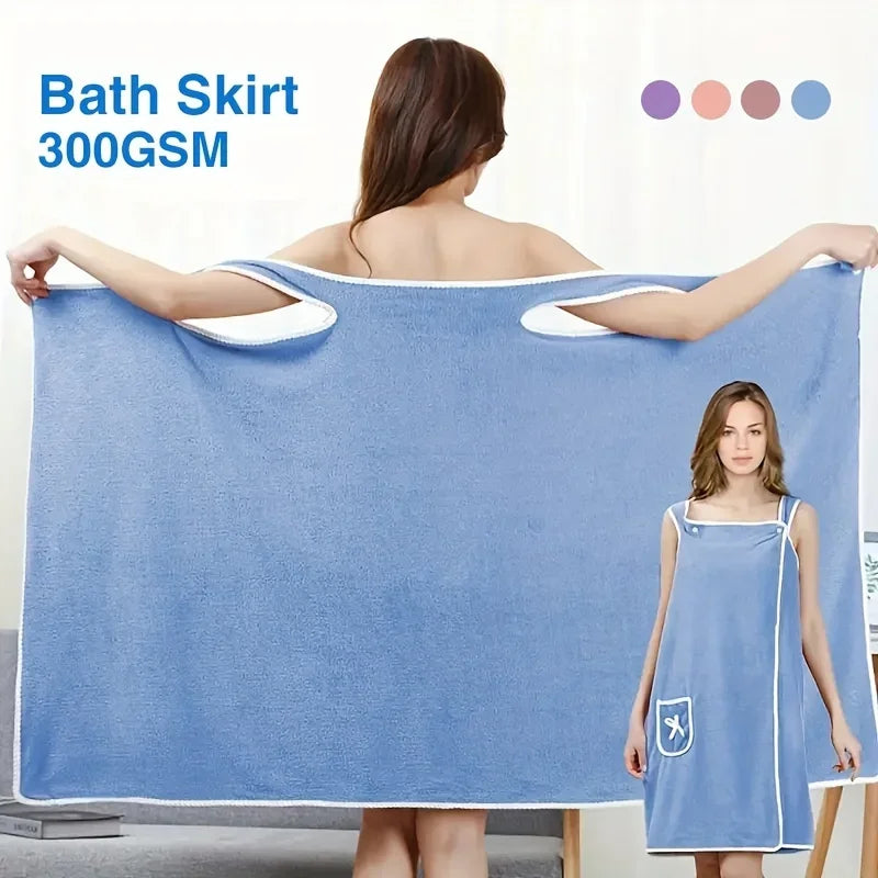 Womens Bath Towels Girls Wearable 140 Fast Drying Bathing Beach Spa