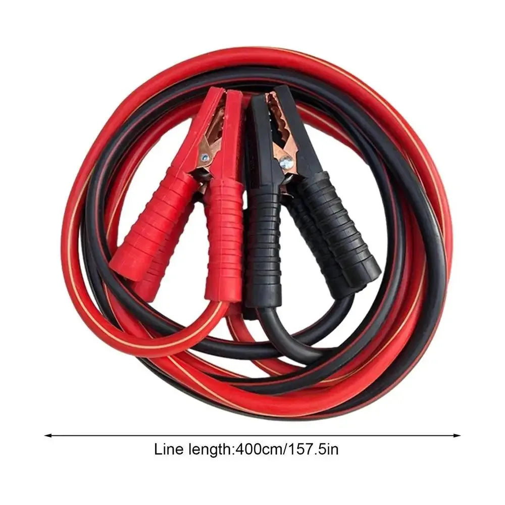 Auto Battery Heavy Duty Jumper Cables 4M 2000A Booster Cables For Cars Truck SUV Positive And Negative Firewire Jump Start Cable Zpaxo 4M 2000A