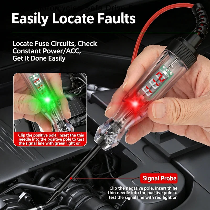 CM3V-120V Car Diagnostic Digital Display Probe Test Pen Cover Voltage