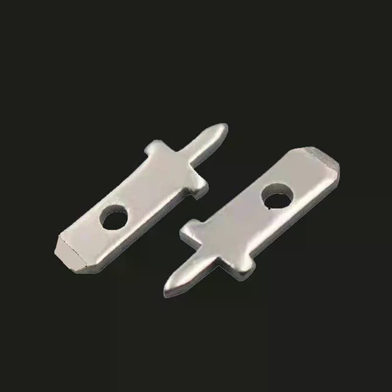 50pcs 2.8 Inserts Plug Spring Terminal PCB Solder Lug Thickness 0.8mm One Legs ,PCB Welding Sheet Zpaxo