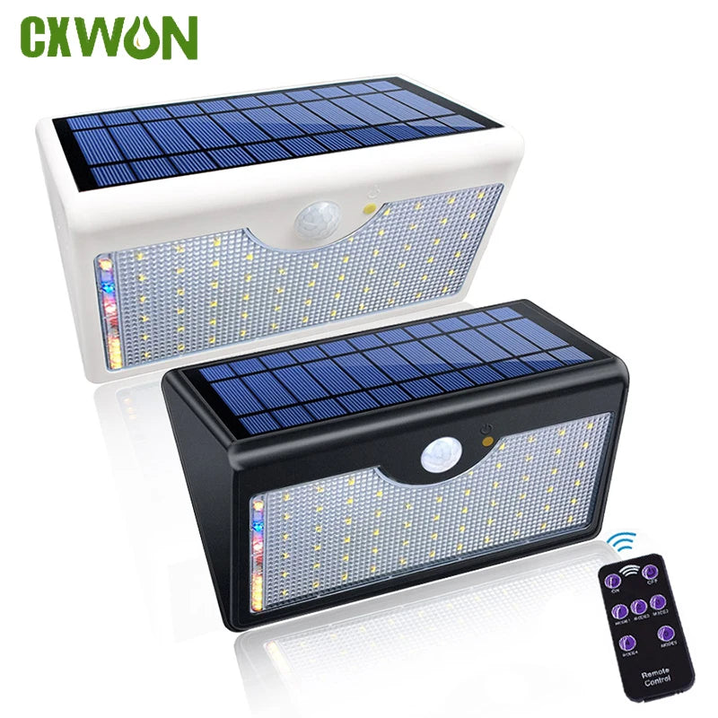 1300LM Bright Solar Wall Light Outdoor Waterproof Motion Sensor 60 Zpaxo