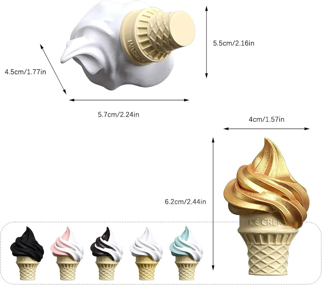 Ice Cream Fridge Magnets – Cute Cartoon Kitchen & Whiteboard
