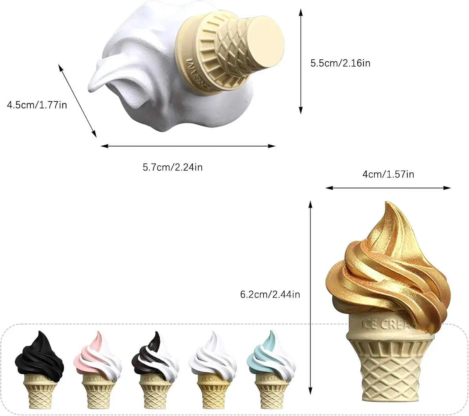 Ice Cream Fridge Magnets – Cute Cartoon Kitchen & Whiteboard