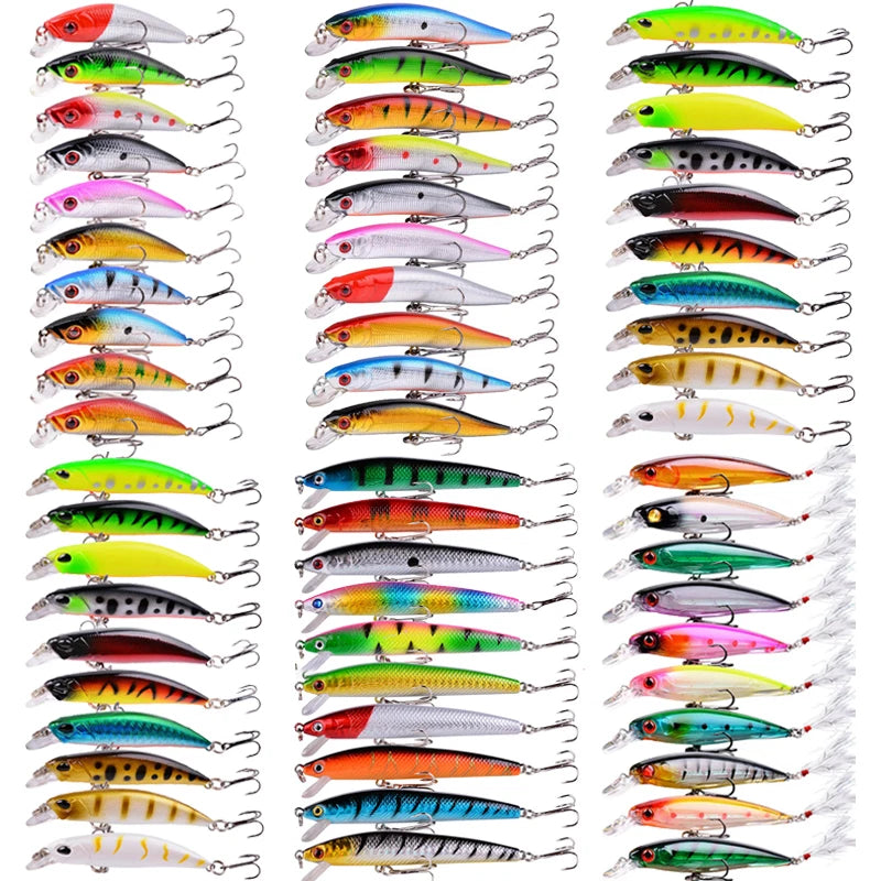 3/5/8 PCS Fishing Lure Set – Minnow, Crankbait & Wobbler Kit Fishing Lure Set Zpaxo