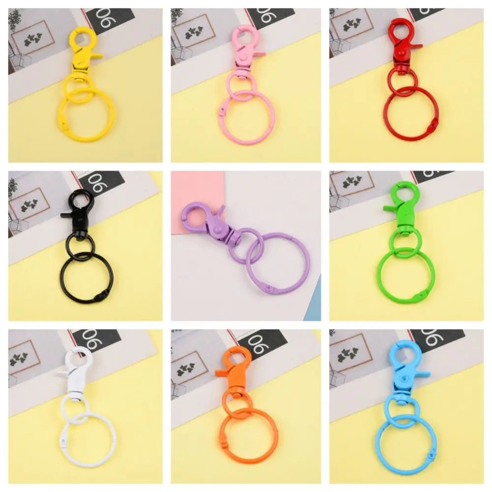 Candy Color Lobster Clasp Hooks Keyring Clip Hook Detachable Jewelry DIY Buckle Connector Colorful Jewelry Making Zpaxo