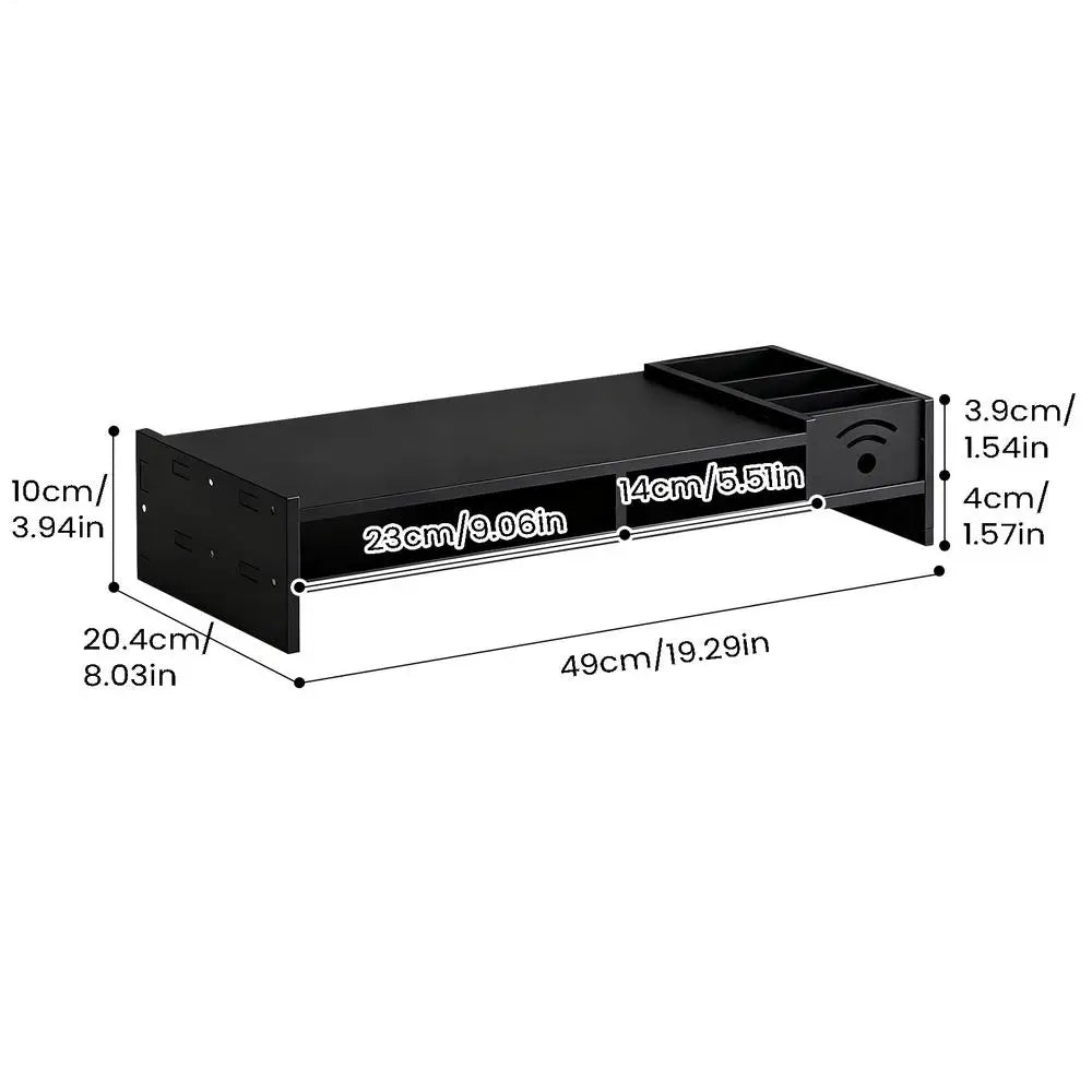 Monitor Stand Desk 2 Tier Ergonomic Shelf Height Riser Storage