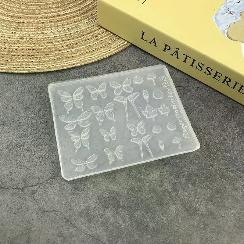 Transparency Butterfly 3d Silicone Mold Nail Art Decoration Nails Diy Zpaxo