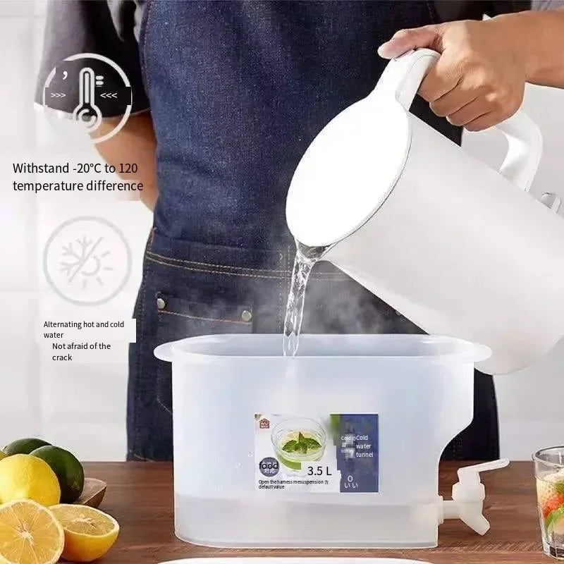 3.5L Cold Water Pitcher with Spigot – BPA-Free Fridge Dispenser