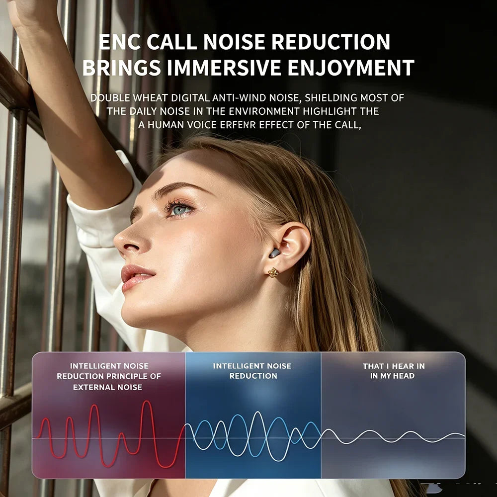 KEBIDUMEI Mini Earphones Bluetooth 5 3 Headphones Invisable Sleep