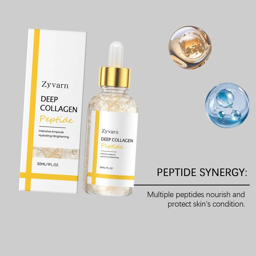 ZYVARN Silk Peptide Collagen Lifting Anti-Wrinkle Face Serum Anti-Aging Face Serum Zpaxo