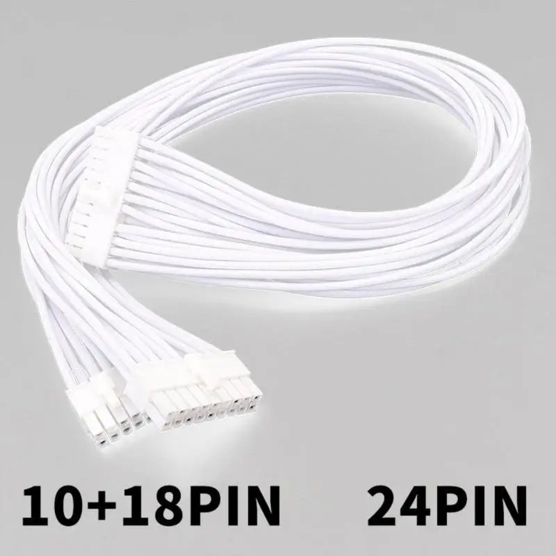 652F 24PIN to 10+18PIN Modular Power Cable Male to Male Extension for Computer for RM550X RM650X Easy Installs Zpaxo