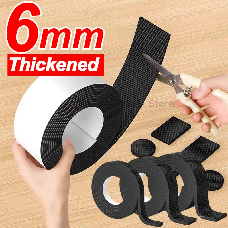 DIY Anti-slip Furniture Pads Mute Mats Bumper Damper Thick Non-Slip Pad Foot Cover Self Adhesive Table Chair Foot Protection Pad Zpaxo