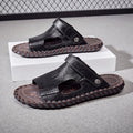 Summer Men Sandals Leather Mens Casual Shoes Outdoor Beach Roman Zpaxo 26326 45