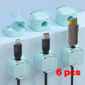 1- Magnetic Cable Organizer Cables Clips Adjustable Cord Holder Under