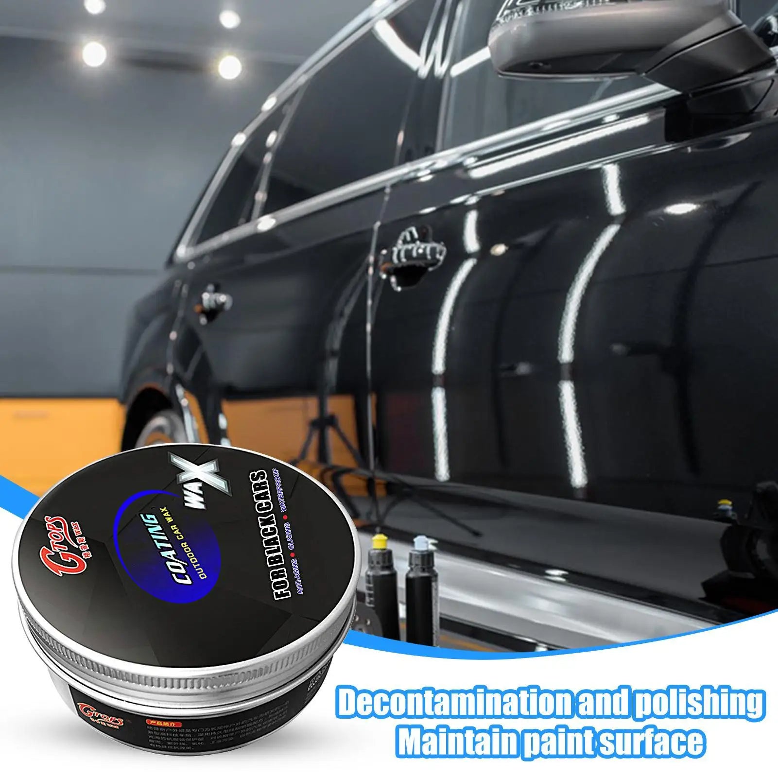 Black Car Wax Polish Scratch Remover UV Protection Maintenance