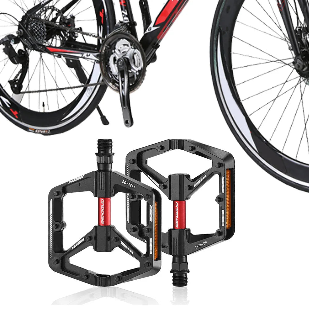 Double DU Bearing MTB Bicycle Pedal Aluminum Alloy Ultralight Bike
