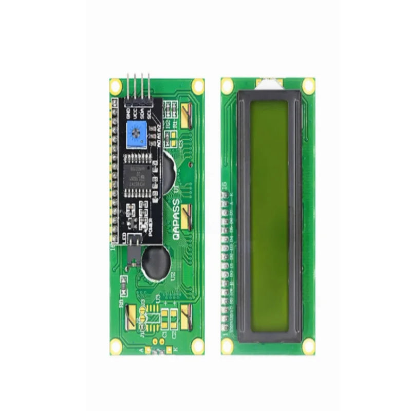 1602A IIC I2C LCD Screen 5V Backlight Display Module Blue Yellow Green Zpaxo With 12C
