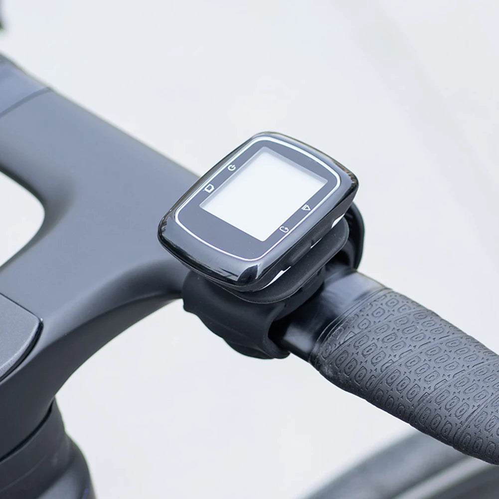 Silicone Bicycle Computer Mount Shockproof Handlebar Multi-function
