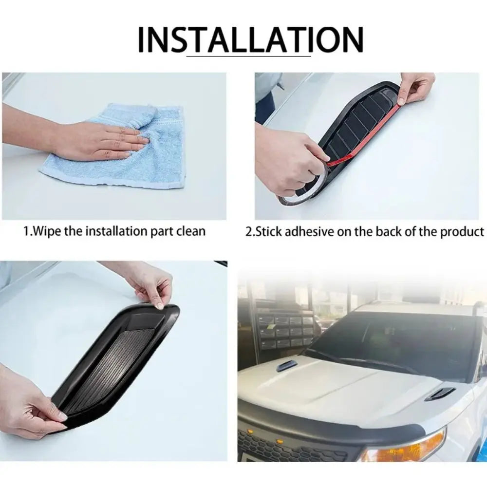 Auto Exterior Car Air Flow Intake Hood Carbon Fiber Reliability Zpaxo