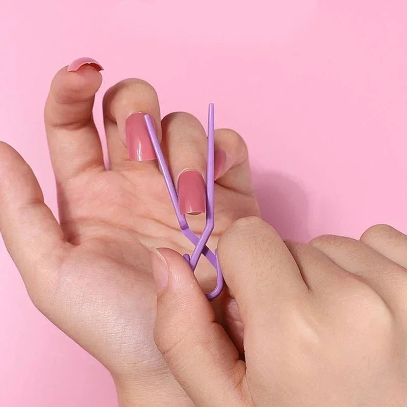 10/20/50Pcs Oil Polish Spill Proof Clip Set Oil Polish Spill Proof Protector Nail Protect Lightweight Mixed Color Manicure Tools Zpaxo