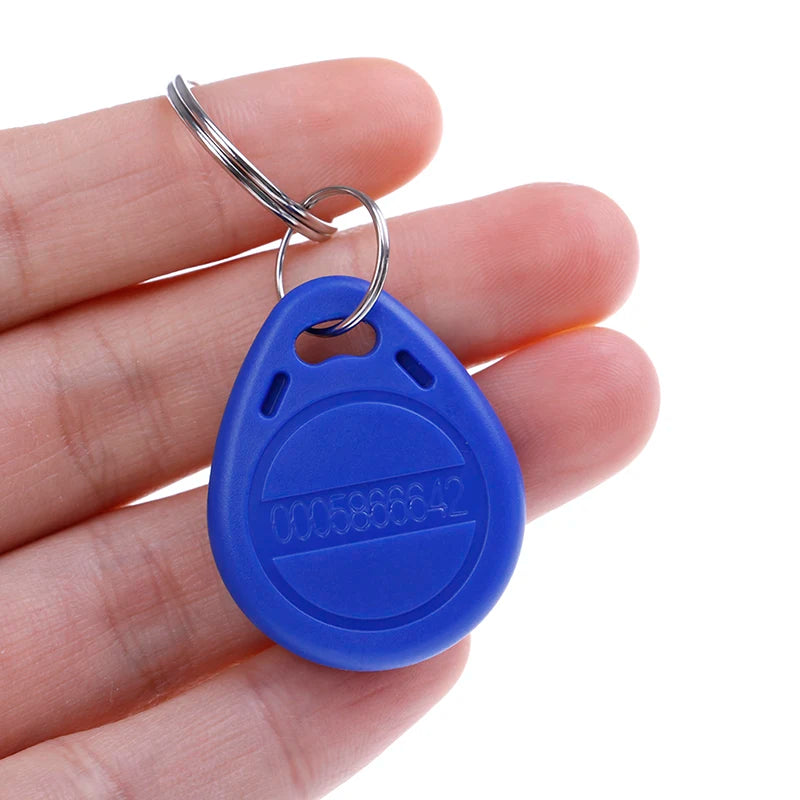 ▶10Pcs 64 Bits TK4100 RFID Key Chain Keychains 125KHZ RFID Proximity ID Card Token Tags Key Fobs NFC Zpaxo