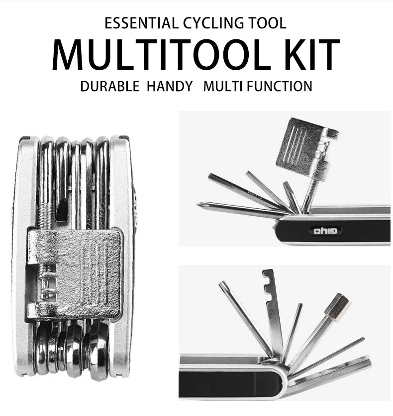 12 in 1 Bicycle Repair Tools Kit Protable MTB Bike Mini Cycling Multitool Hex Spoke Screwdrivers Tyre Lever Allen Wrench Zpaxo