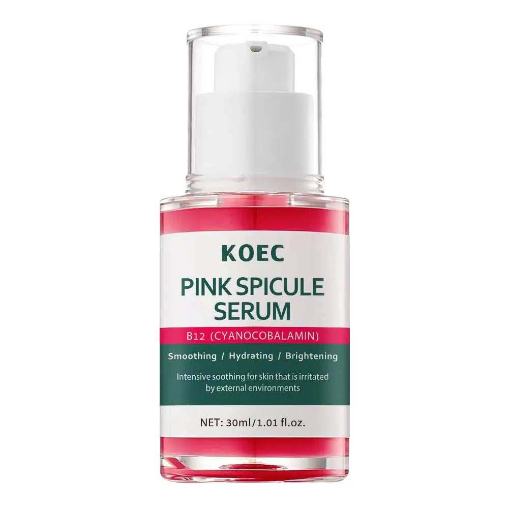 Pink Face Serum Vitamin B12 Liquid Microneedle For Enlarged Pores Skin Renewal Treatment Texture Refining Pore Minimizer Zpaxo pink